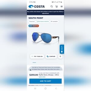 Costa / south points